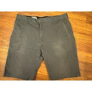 Volcom Men's Grey and Black Shorts